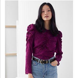 & other stories leopard top NWT